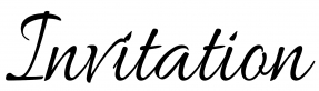 Invitation - Tekst stempel 